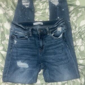 Flying Monkey Women's Ripped Denim Jeans